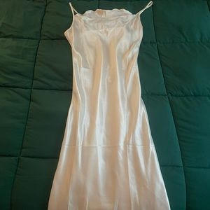 Long silk like slip for sleeping in bed or a fashionable night out. size S